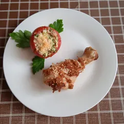 Куриные голени с вялеными помидорами