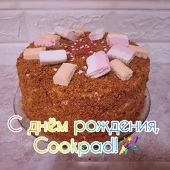 Медовик с кремом чиз