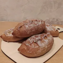 Сладкие пирожки со щавелем из цельнозерновой муки 