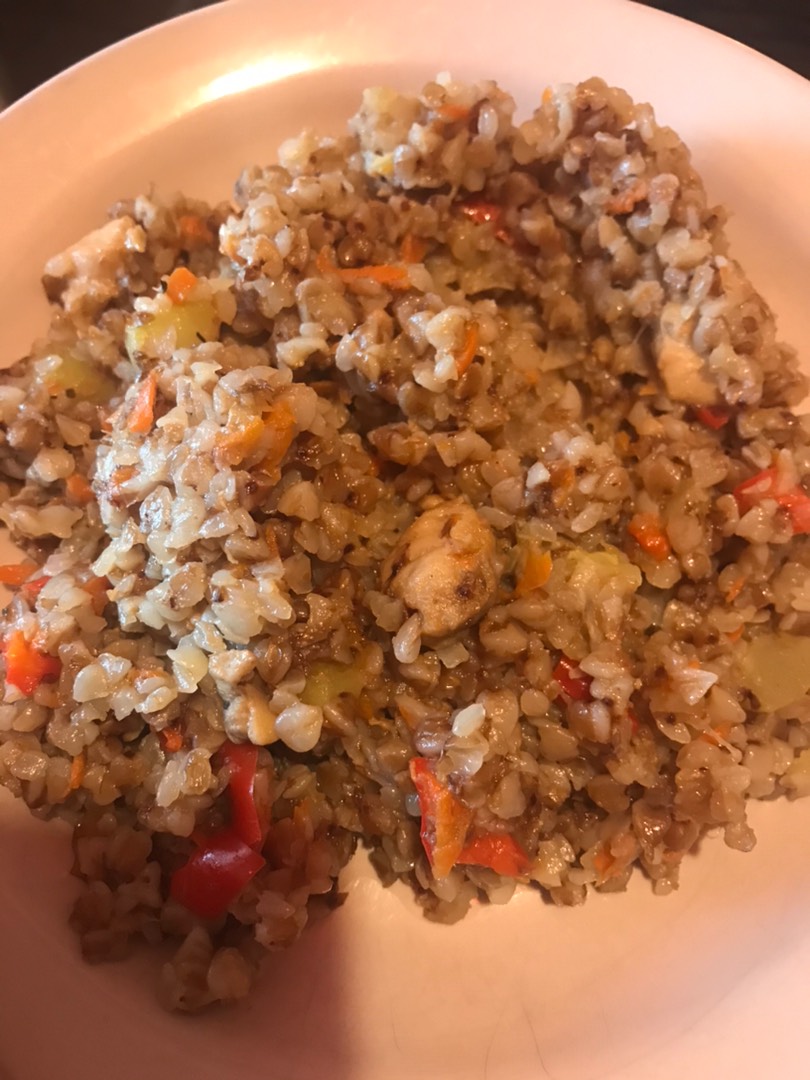 Гречка с овощами в мультиварке