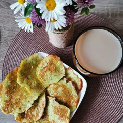 Кабачковые оладьи в духовке