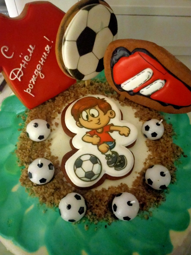 Торт «Футбольный мяч»