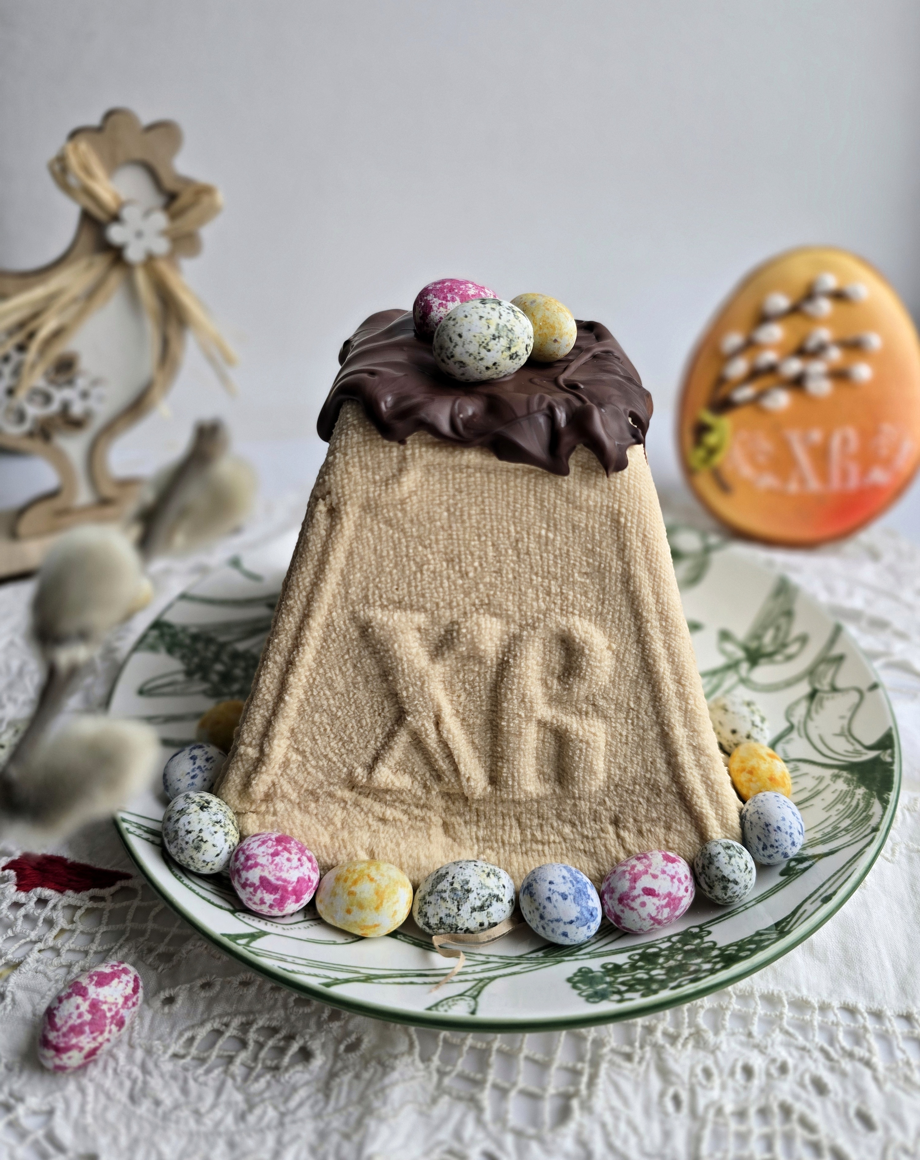 Карамельная творожная Пасха