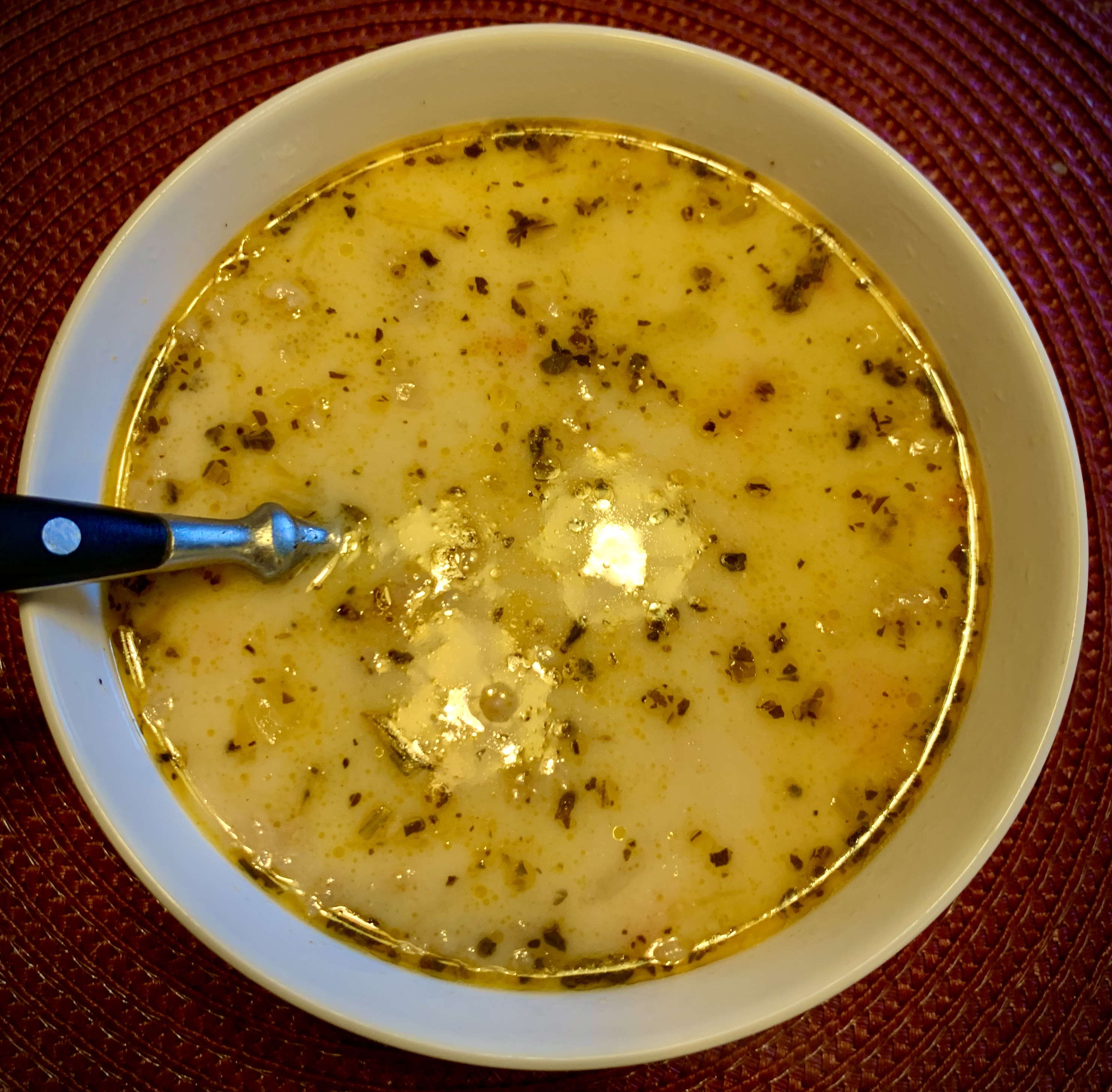 Сливочный суп с фаршем