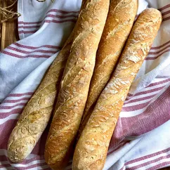 Классический французский багет на закваске🥖