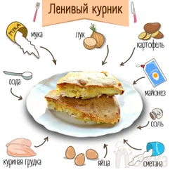 Ленивый курник 😌