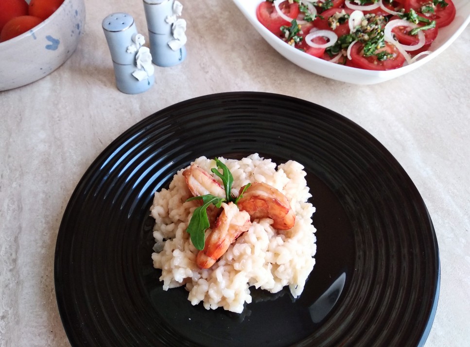 Ризотто с креветками