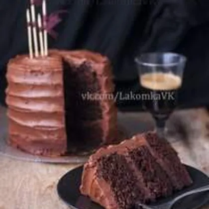 Шоколадный торт с кофейношоколадным кремом