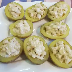 Картофельные лодочки с курицей