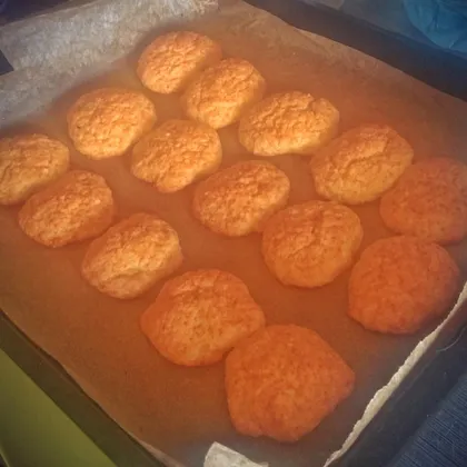 Творожно-песочное печенье с кокосом