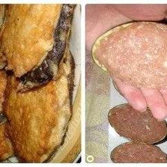 Баклажаны в мясной шубке