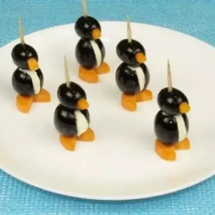 Канапе "Пингвины"🐧🐧🐧