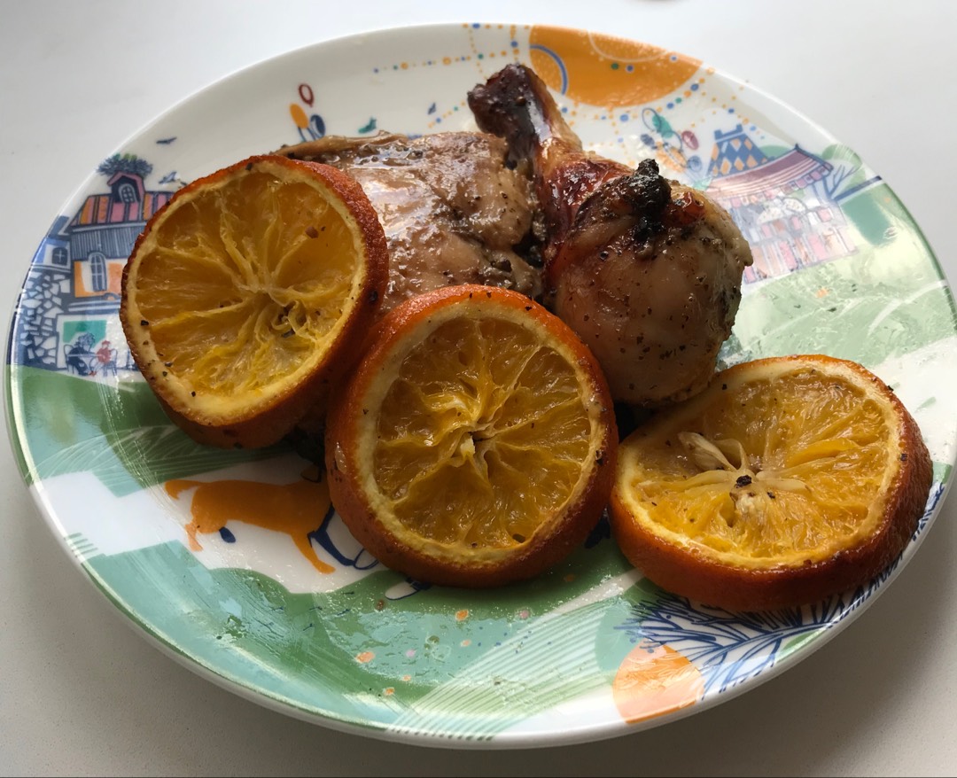 Курица с апельсинами