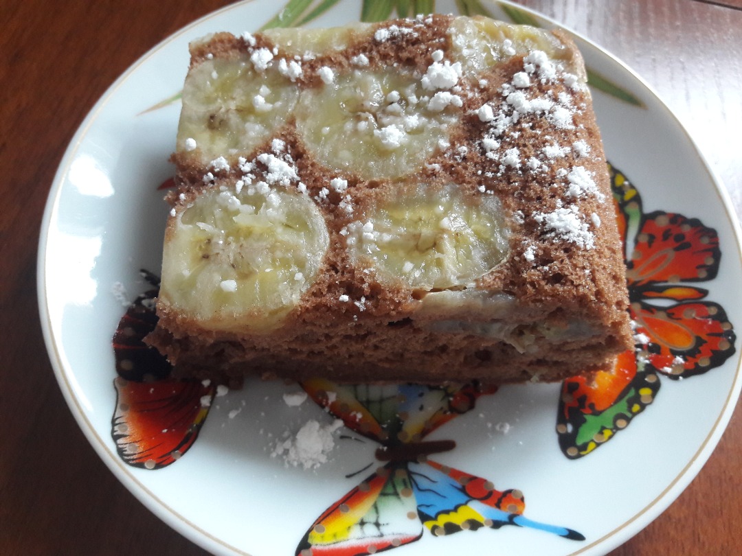 Шоколадно-банановый пирог — рецепт с фото | Recipe | Banana pie, Food, Desserts