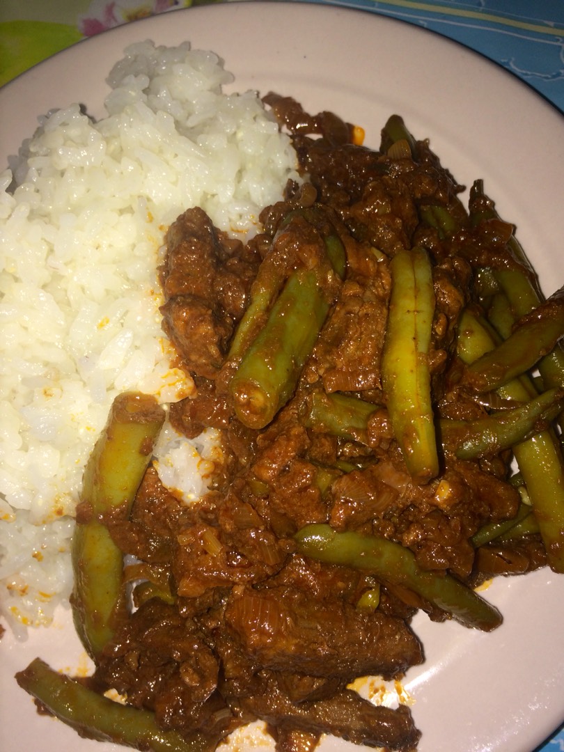 Зелёная фасоль с говядиной🥩