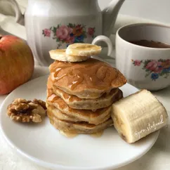 Банановые оладьи с овсяными хлопьями🍌