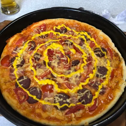 Пицца на кефирном тесте