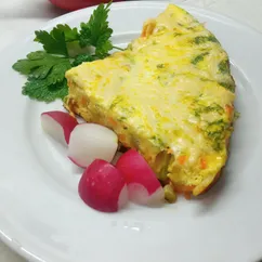 Омлет с кабачком и сыром 