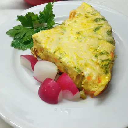 Омлет с кабачком и сыром