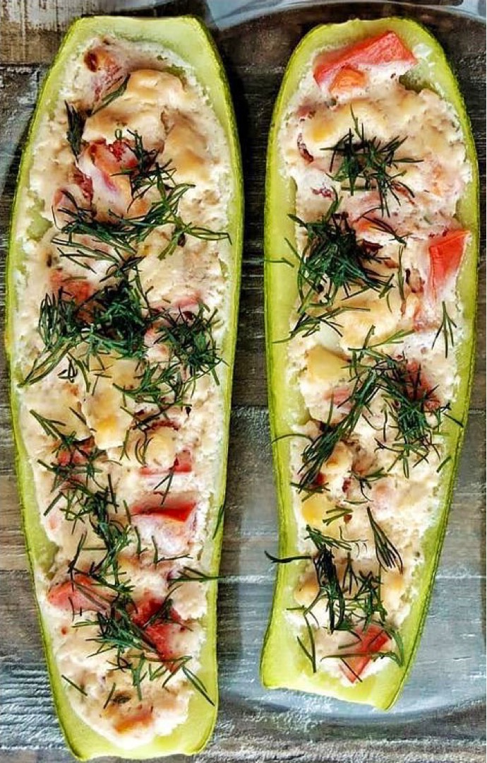 Лодочки из кабачков