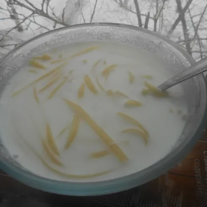 Сладкий молочный суп