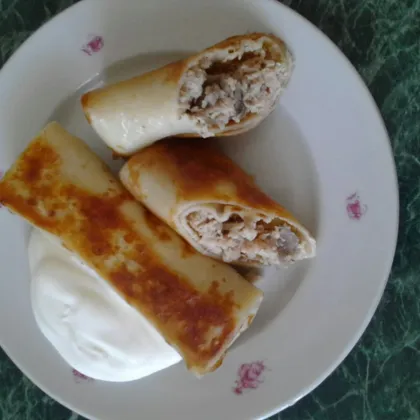 Блинчики с мясом