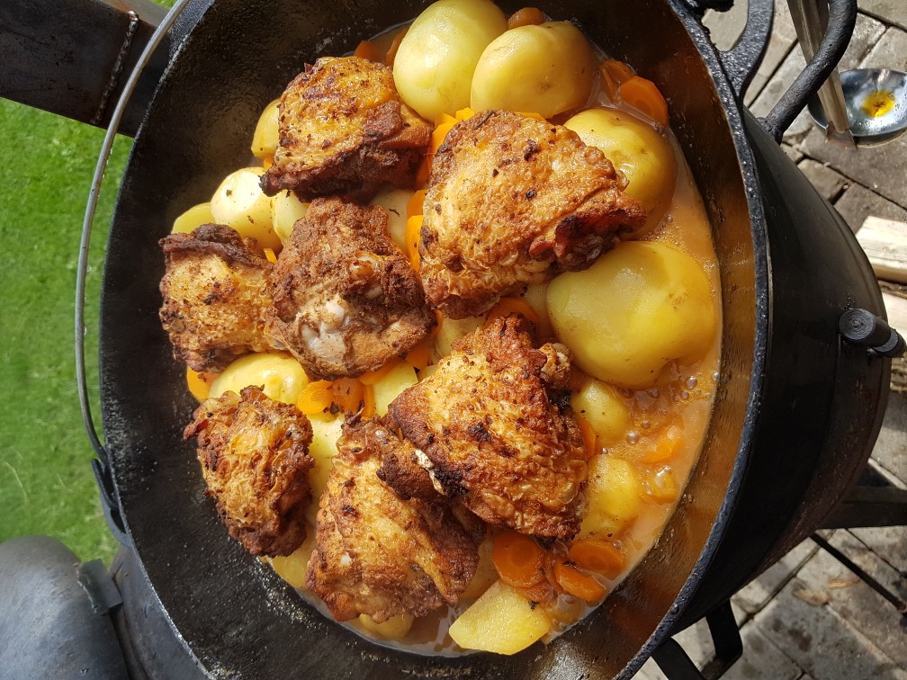 Курица в казане – кулинарный рецепт