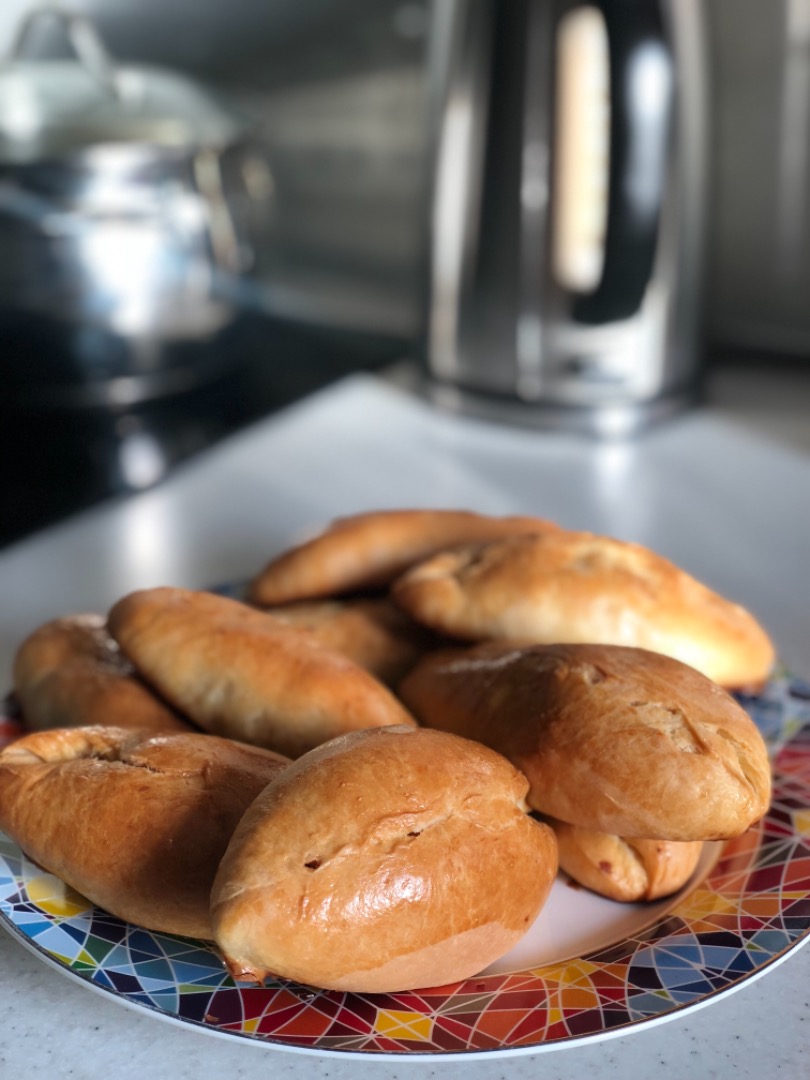 Тесто на сливках. Пирожки с капустой