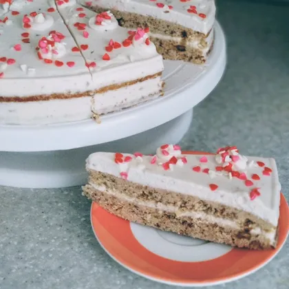 Йогуртовый торт с орехами🍰🌰