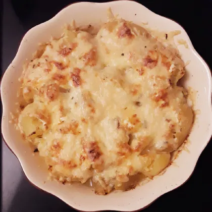 Картошка со сметаной и сыром в духовке 🥔🧀🥛