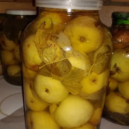 Моченые яблоки с мёдом