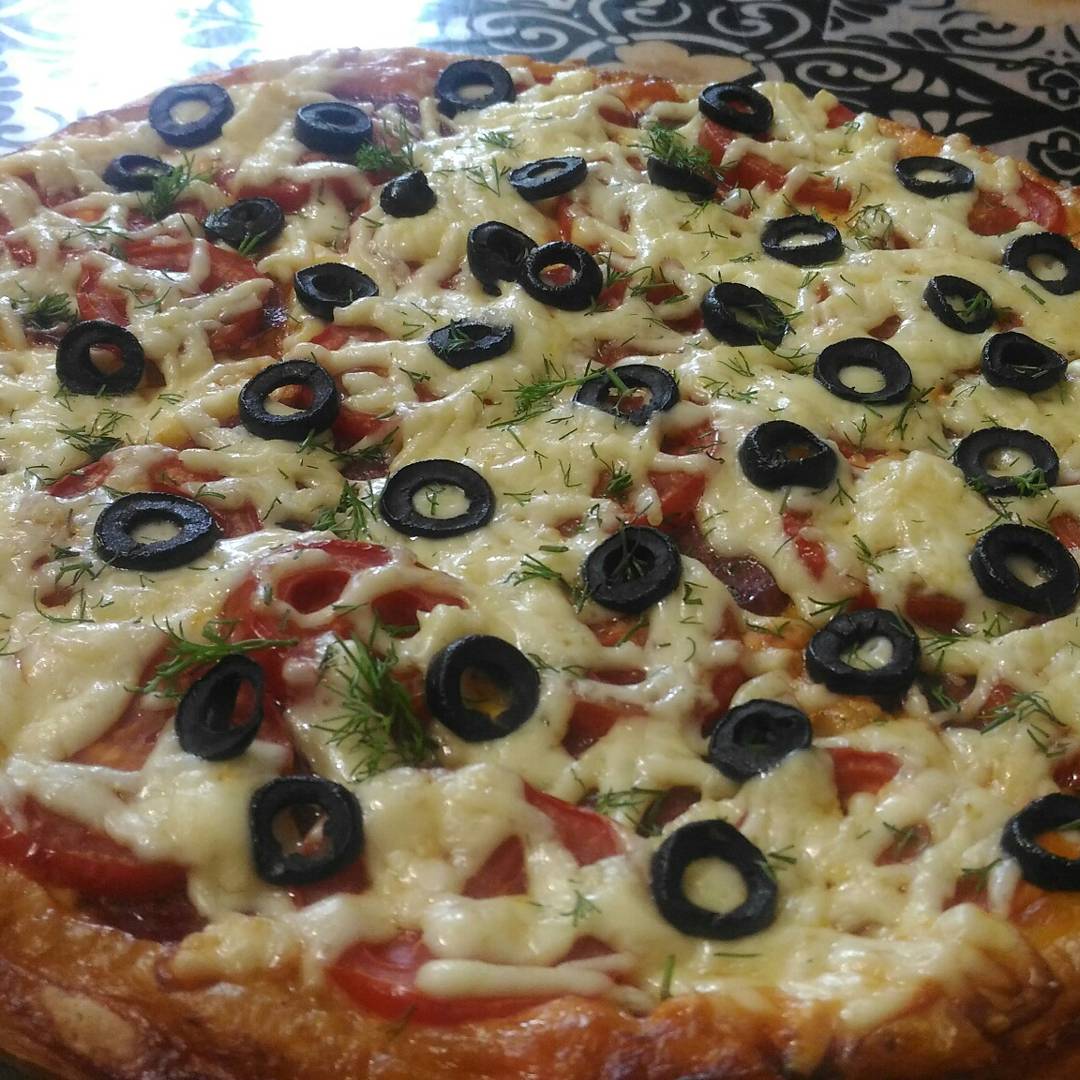 Рецепт: Пицца по-итальянски - С укропом