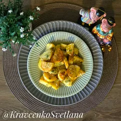 Картофель в духовке с майонезом