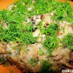 Грибы, жаренные с луком в сметане (Русская кухня)