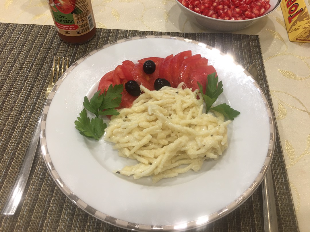 Трофье с базиликом и сыром