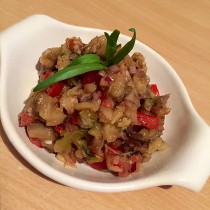 Салат из баклажан (manqal salatı)