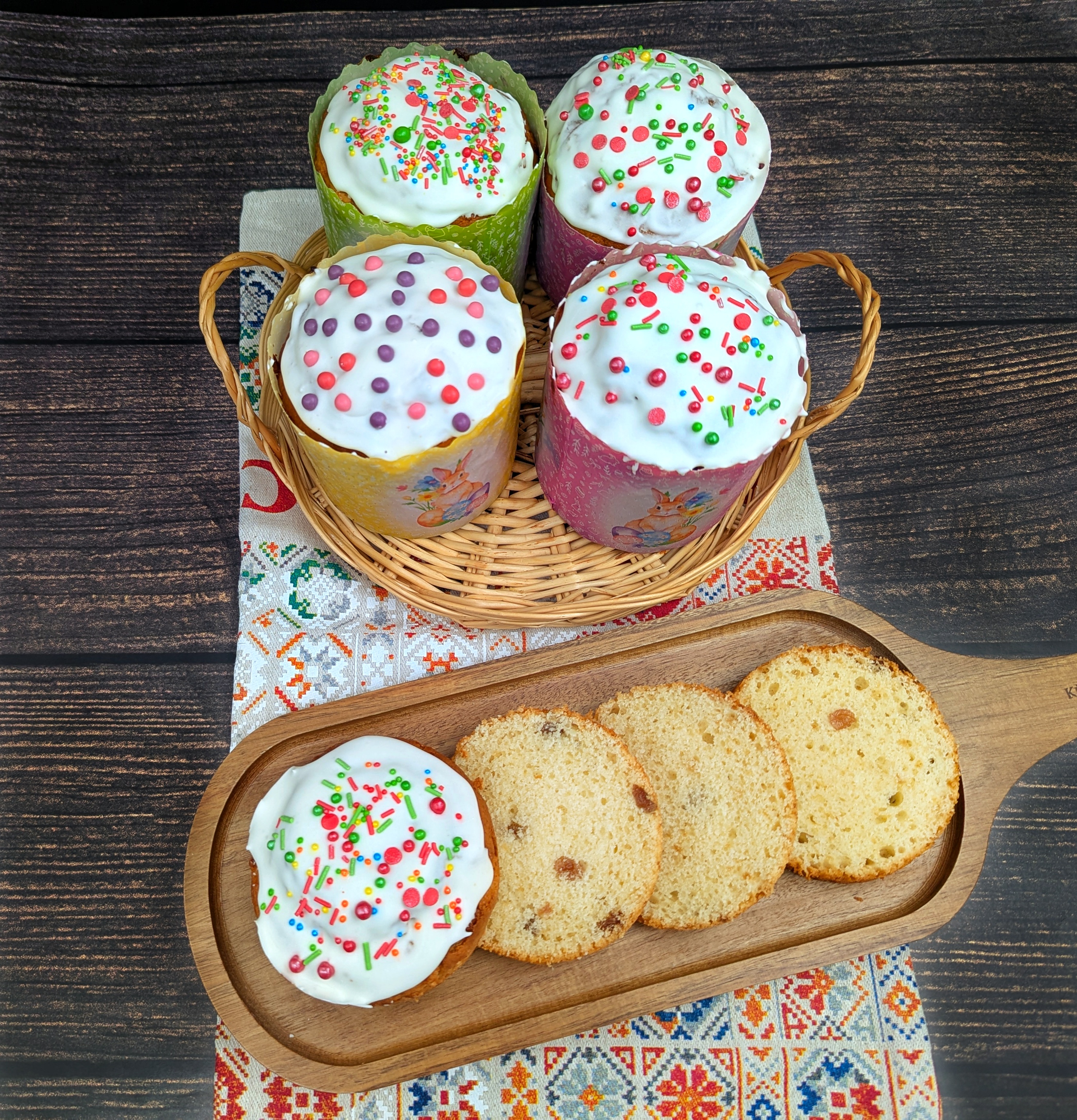 Творожный кулич