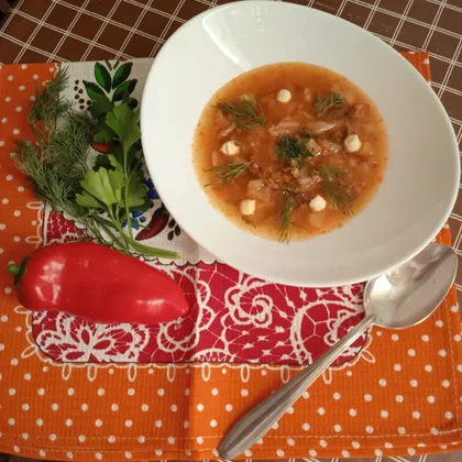 Суп с фаршем по-чехославацки