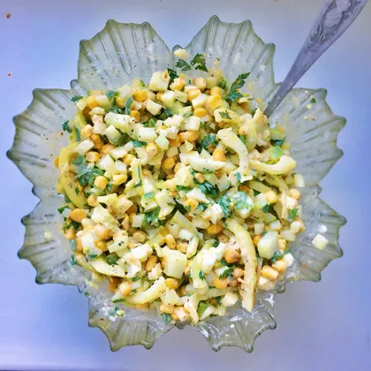 Овощной салат с кукурузой 🌽 #LerikaFood