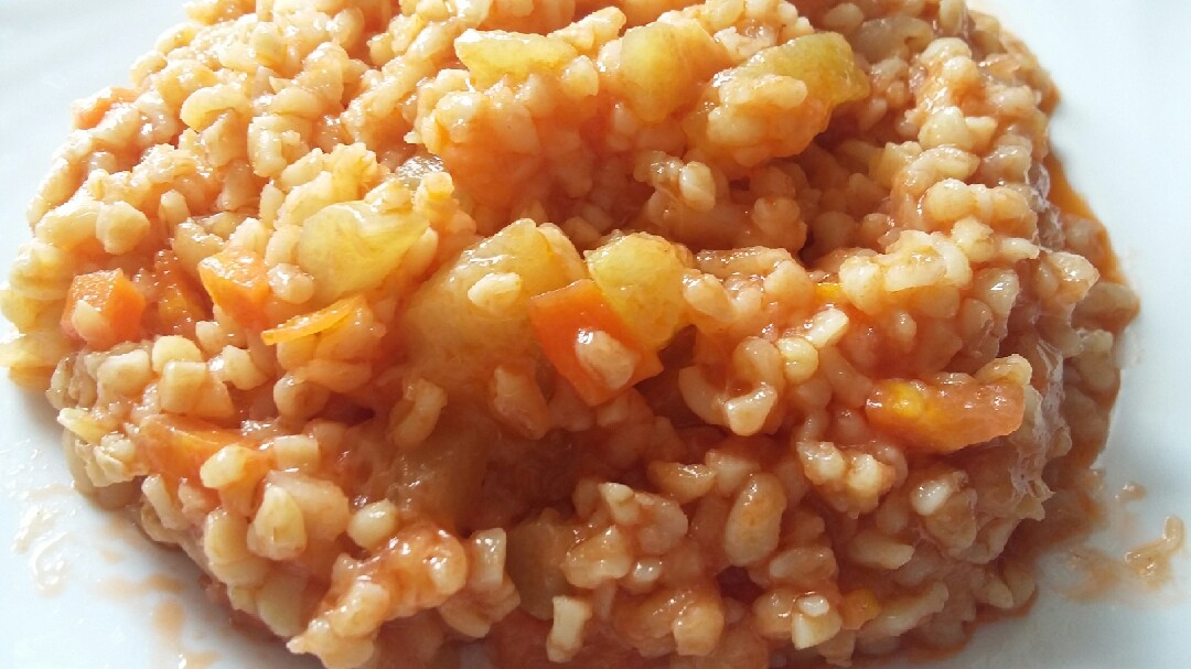 Булгур с морковью и кабачками