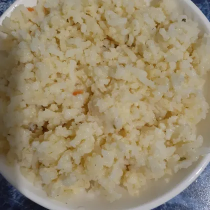 Каша рисово-пшенная на гусином бульоне