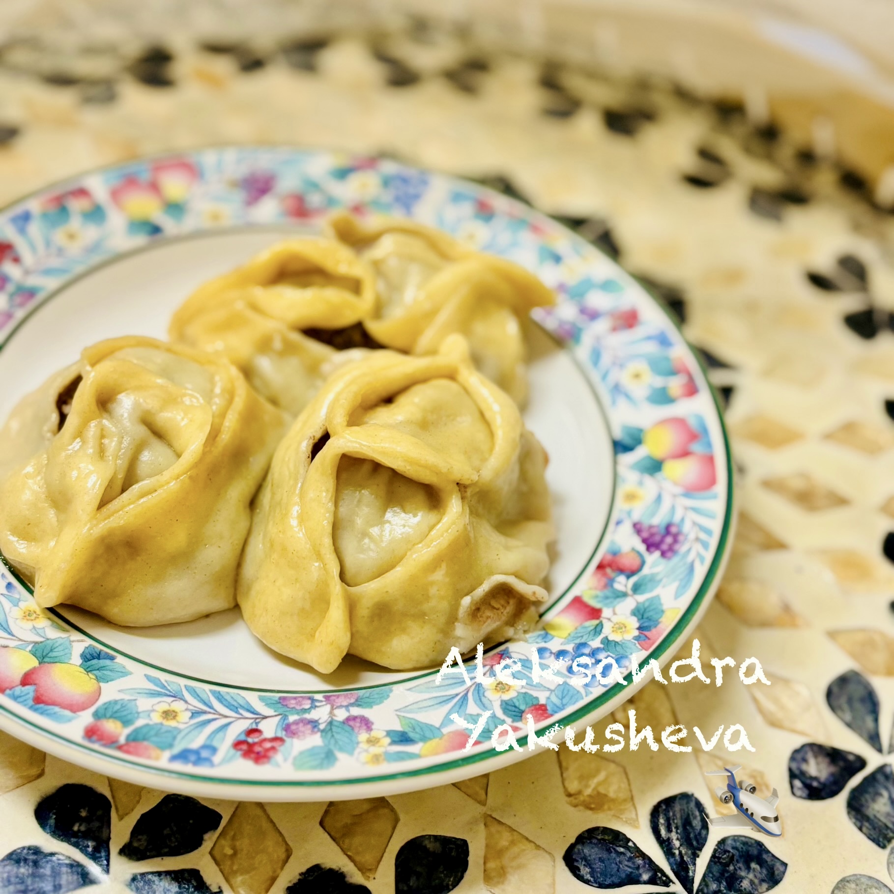 Манты с говяжьим фаршем