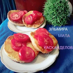 Гренки с помидорами 