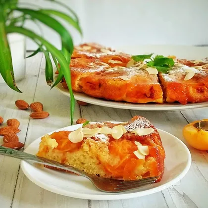 Пирог с абрикосами и карамелью🥧