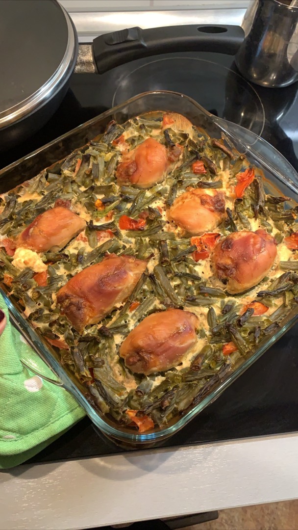 Куриные рулеты с фасолью