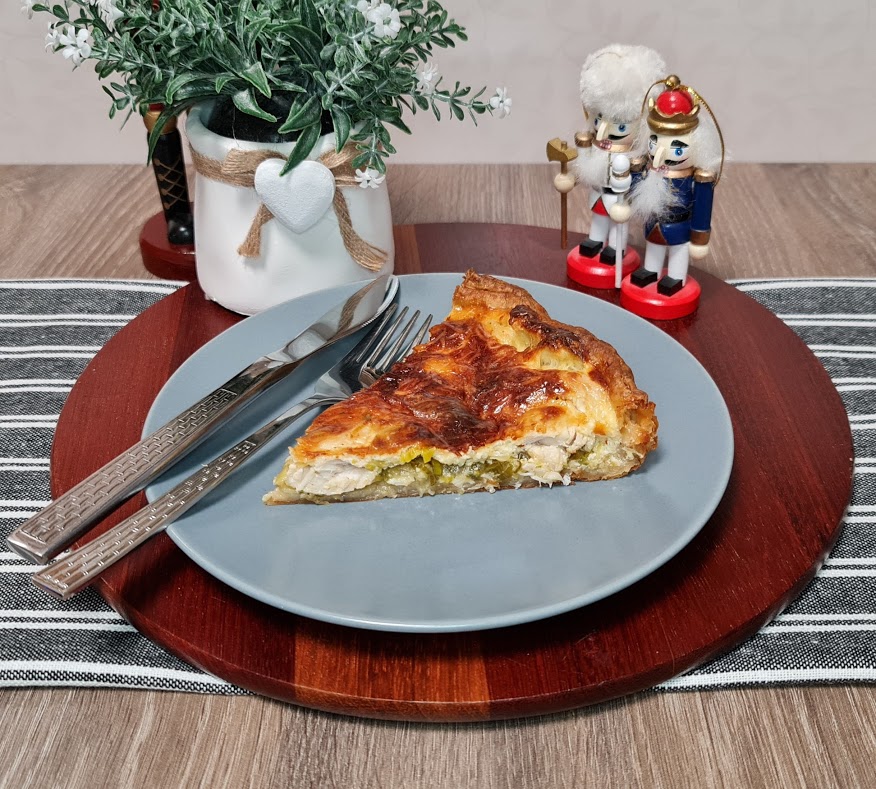 Киш Лорен с пореем и куриным филе