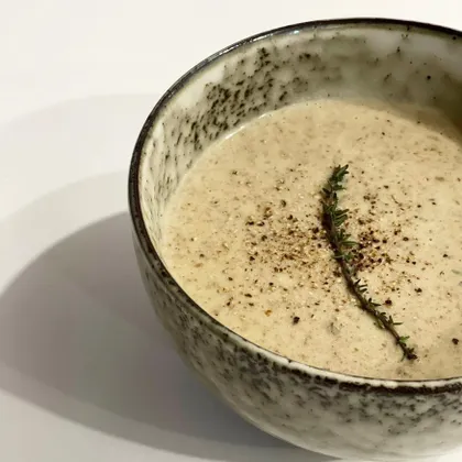 Грибной крем-суп с сыром фета