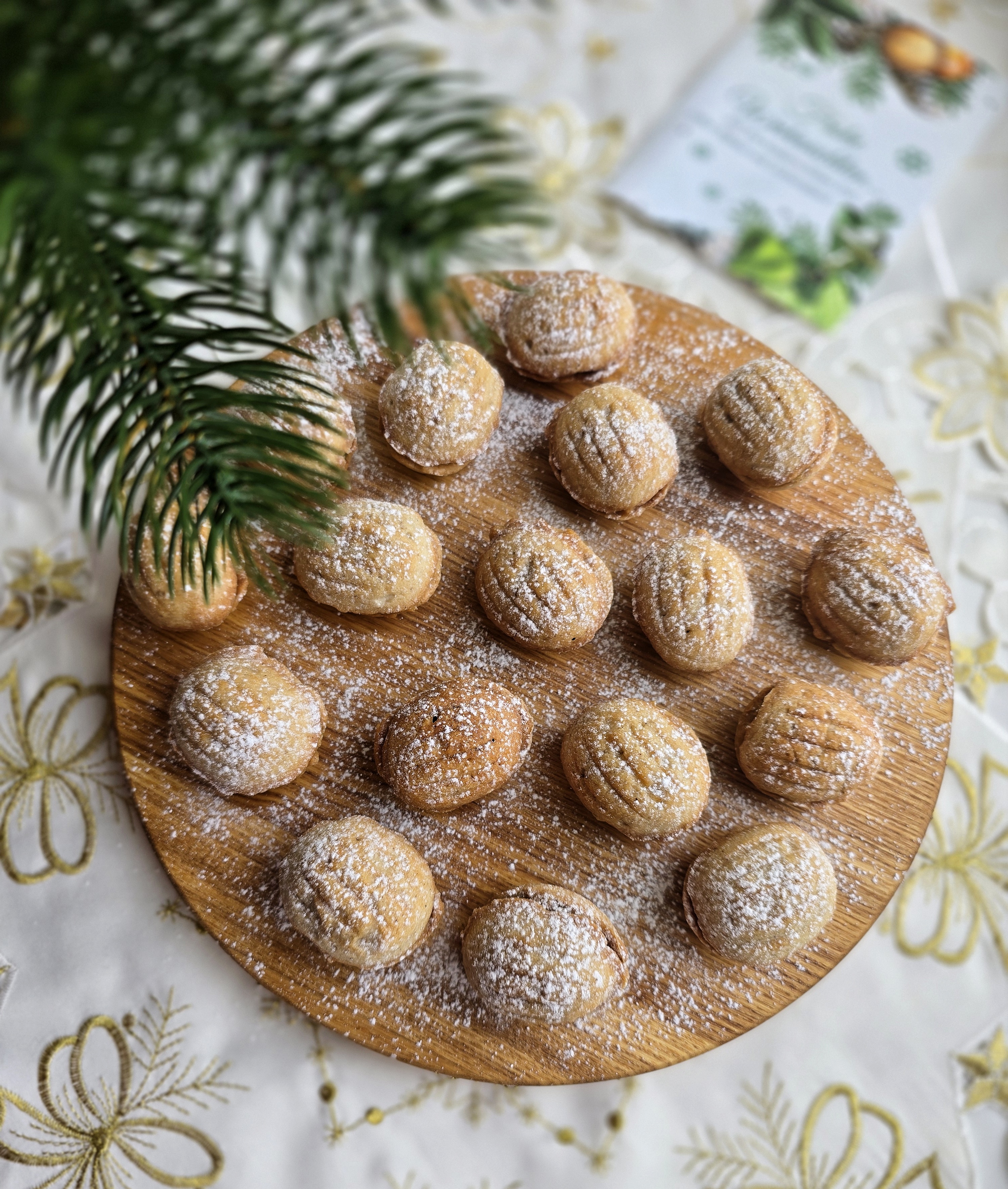 Песочное печенье "Орешки". Новогодние десерты