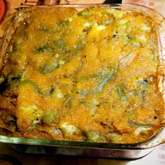 Рыба с бататом и овощами