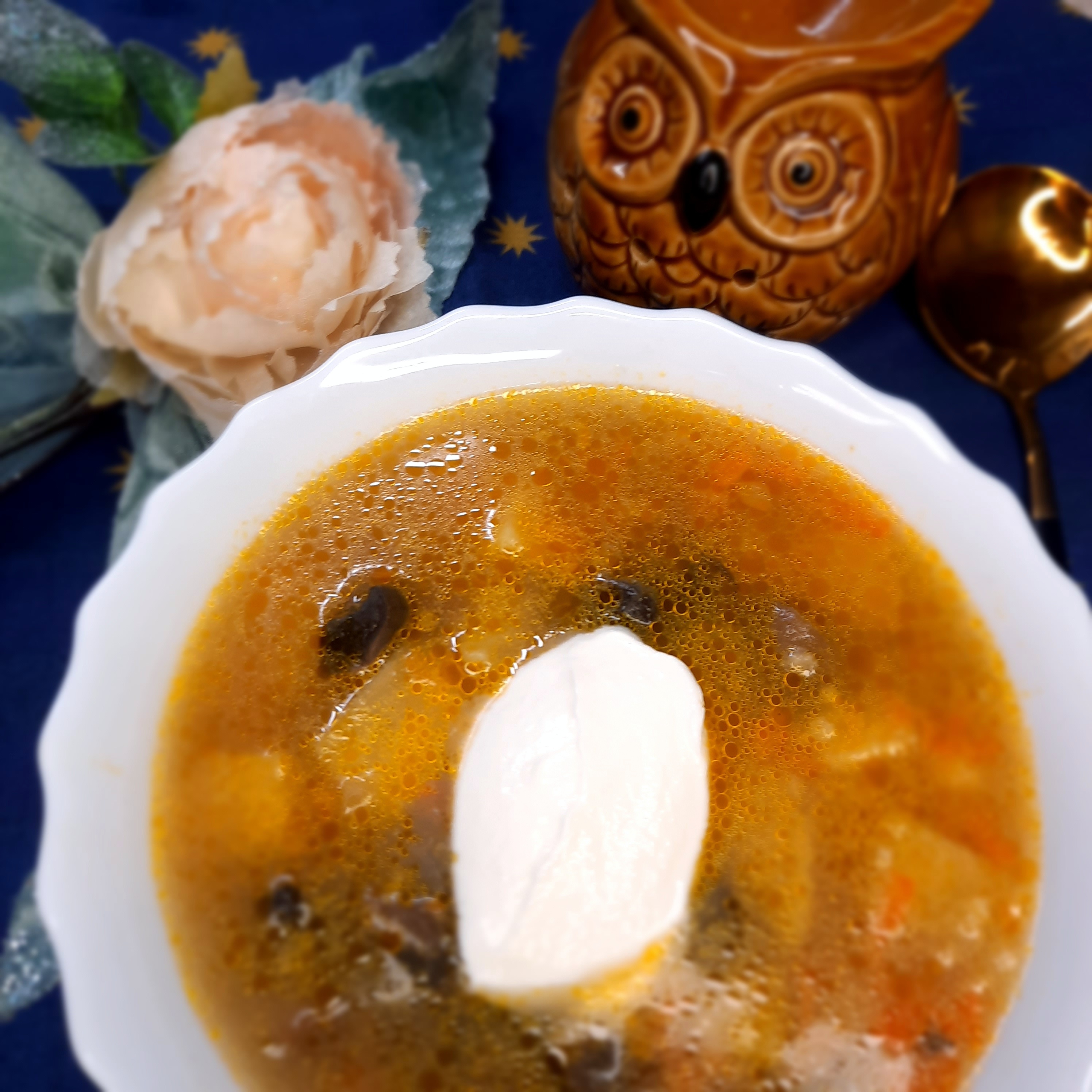 Грибной суп с шампиньонами